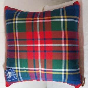 Jumbo plaid southern living throw pillow NWT